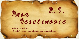 Maša Veselinović vizit kartica